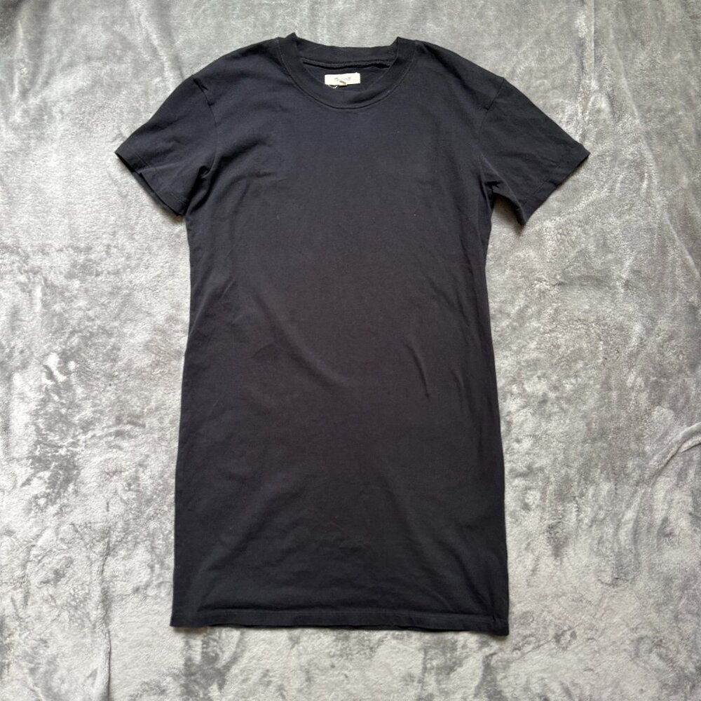 Madewell TShirt Womens Crew Neck Short Sleeve Black Cotton Dress Size XS